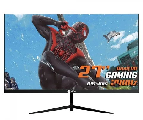 Monitor Gamer Ninja Tenseigan, 27 Pol, Quad HD, IPS, 1ms, 240Hz, FreeSync, HDR, HDMI/DP, Black, MGN-009-27B