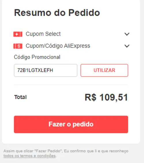 Imagem na descrição da promoção