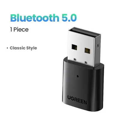 UGREEN USB Bluetooth 5.3 5.0 Dongle Adaptador Para PC Alto-Falante Rato Sem Fio Teclado Receptor