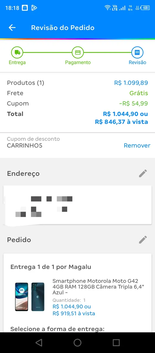 Imagem na descrição da promoção