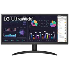 MONITOR LG ULTRAWIDE 26" IPS FULL HD 21:9 (2560 X 1080) HDR10 AMD FREESYNC 1MS (MBR) 75HZ – 26WQ500-B.AWZM - LG