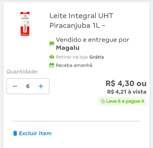 Imagem na descrição da promoção