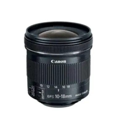 Lente Canon EF-S 10-18mm IS STM f/4,5-5,6 | R$1.281