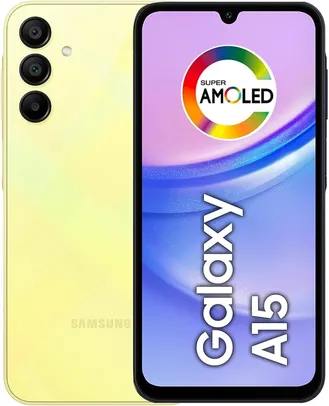 Smartphone Samsung Galaxy A15 VERSÃO 256GB 8GB RAM Tela 6.5 Super AMOLED 90Hz NFC