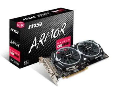 Placa de Video MSI Radeon RX 580 Armor 8G OC