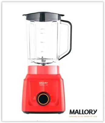 Liquidificador Mallory Taurus com 12 Velocidades e Jarra com 3,1 Litros Vermelho