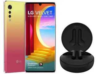 Smartphone LG Velvet 128GB Ilusion Sunset 4G - 6GB RAM Tela 6,8” Câm. Tripla + Selfie 16MP - LG Velvet - Magazine Luiza