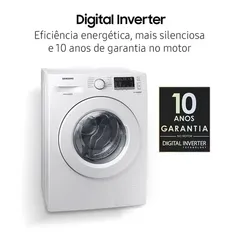 Lava e Seca Digital Inverter Samsung Ecobubble WD10M Branca 10.1kg