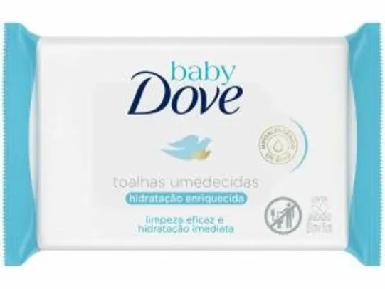 Lenço Umedecido Dove Baby Hidratação Enriquecida - 50 Unidades | R$ 7