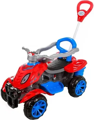 Carrinho De Passeio/Pedal Infantil Com Empurrador Criança - Spider - Maral