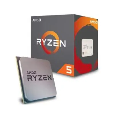 Processador AMD Ryzen 5 2600 c/ Wraith Stealth Cooler, Six Core, Cache 19MB, 3.4GHz (Max Turbo 3.9GHz) AM4 - YD2600BBAFBOX