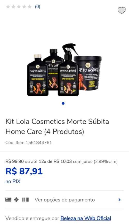 Imagem na descrição da promoção