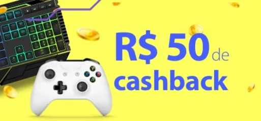 R$50 de Cashback em jogos usando BB Visa