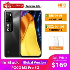 Smartphone Poco M3 PRO 4GB RAM 64GB 5G 5000mAh 48MP - Versão Global | R$798