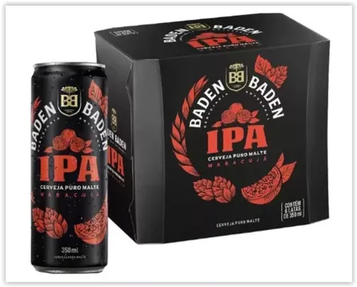 [Regional] Cerveja Baden Baden American IPA Ale 6 Unidades - Lata 350ml