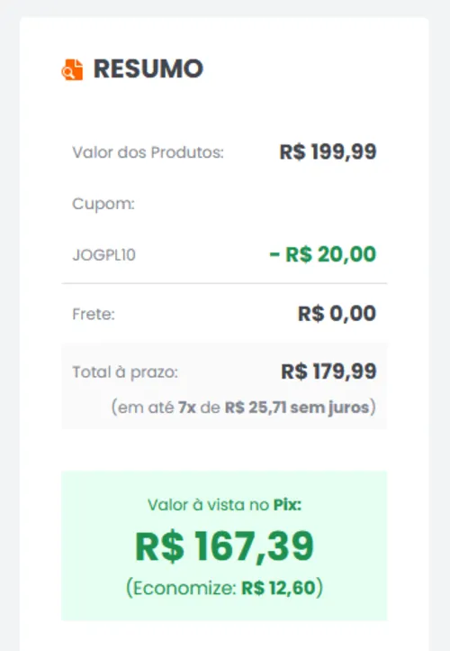 Imagem na descrição da promoção