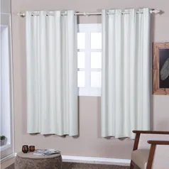 Cortinas Blackout Cortina Blackout Dupla Face PVC Branca 1,40x2,40m 