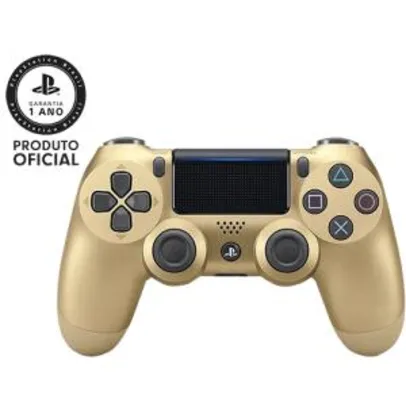 Controle sem Fio Dualshock 4 Sony PS4 - Ouro | R$220