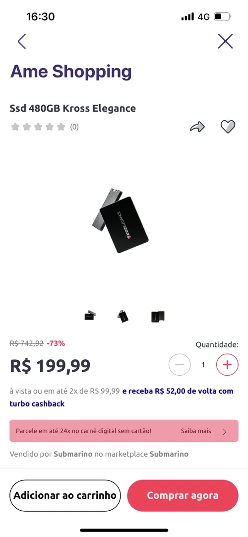 Imagem na descrição da promoção