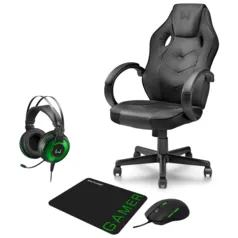 [AME R$592] Combo - Cadeira Warrior + Headset Raiko + Mouse + Mouse Pad | R$846