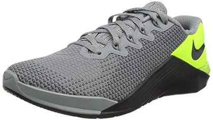 [Internacional]-Tênis Masculino Nike Metcon 5 Grey-barely Volt, 3.5