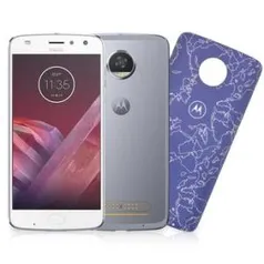 Smartphone Motorola Moto Z2 Play Style Edition XT1710-07 Azul Topázio 64GB Android Nougat 4GB RAM Traseira 12MP Frontal 5MP - R$1499