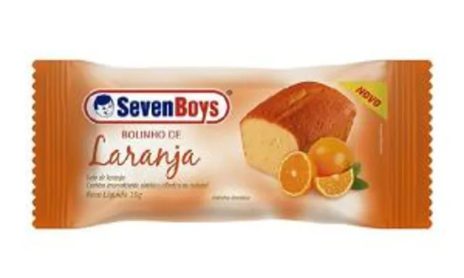 Bolinho Seven Boys Sabor Laranja 35G ( Mínimo 4)