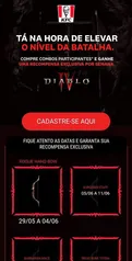 Promoção KFC + Diablo IV - Ganhe uma recompensa exclusiva