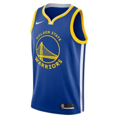 Camiseta Nike Golden State Warriors Icon Edition Swingman Masculina | R$ 250