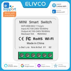 [APP/Taxa Inclusa] - Interruptor Inteligente Wifi 16A Tuya Compatível com ALexa e Google home