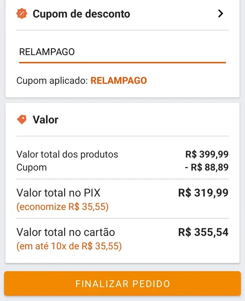 Imagem na descrição da promoção