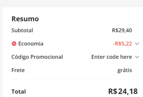 Imagem na descrição da promoção