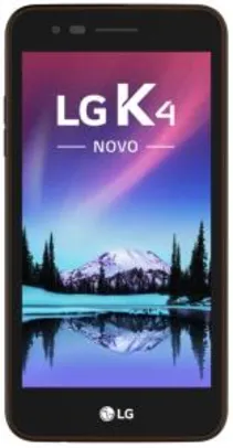 Smartphone LG K4 Novo Marrom Tela 5" Android™ 6.0, Câm 8Mp, 8Gb - R$ 395,12