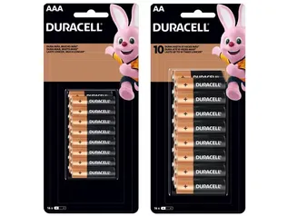 Kit 32 Pilhas Duracell Alcalina = 16 AA Pequena + 16 AAA Palito