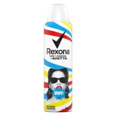 Desodorante Aerosol Feminino Rexona By Anitta Bang 150ml | Leve 3 pague 2 | R$6 cada