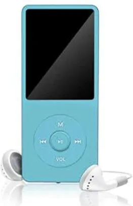 Mini MP3 MP4 Player Digital Portátil Azul | R$99