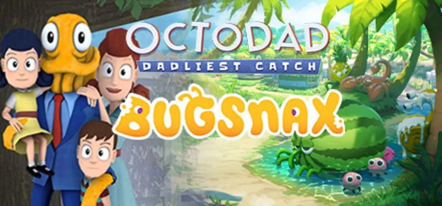 Jogos Bugsnax + Octodad na Steam