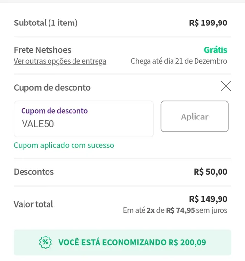 Imagem na descrição da promoção