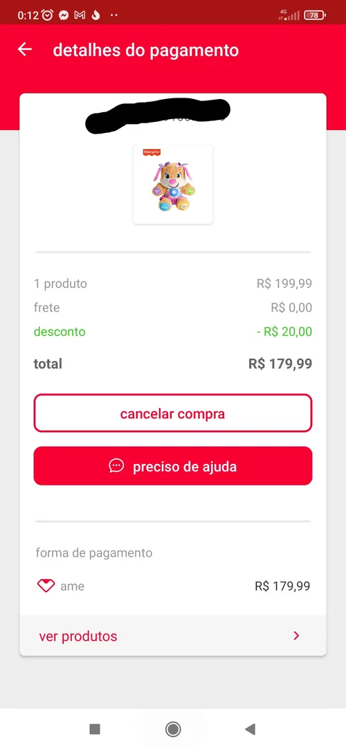 Imagem na descrição da promoção