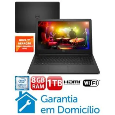 Notebook Dell Inspiron I15-5566-D50P - R$2599
