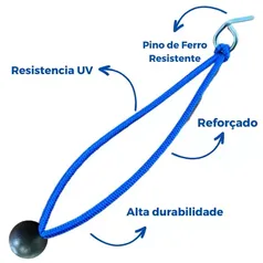 Elásticos Cordinha Estica Lona De Piscina 20cm  10 unidades