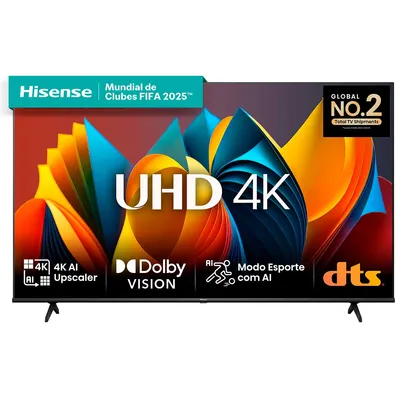 Hisense Smart TV UHD 4K 58 Polegadas 58A6K HDR10+ Dolby Vision Controle por Voz CompatÃ­vel com Alexa