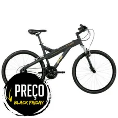 [ClubeDoRicardo] Bicicleta Caloi T-Type, Aro 26, 21 marchas, Quadro em alumínio, Suspensão Dianteira, Câmbio Shimano, Preta - R$ 679.90 em 10x s/j + FG