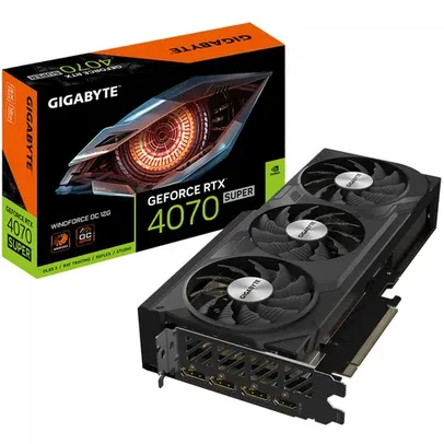 Placa de Video Gigabyte NVIDIA GeForce RTX 4070 Super Windforce OC, 12GB