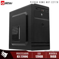 Computador Pichau Ryzen 3 2200G 16GB DDR4 SSD 120GB | R$2.060