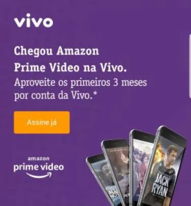Amazon Prime 3 mês grátis para clientes VIVO