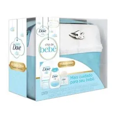 Kit Dove Baby Hidratação Enriquecida Frasqueira Azul + Shampoo + Refil + Sabonete em Barra