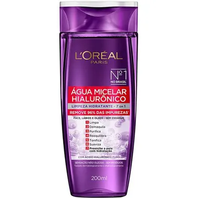 [AME R$13] Água Micelar L'oréal Paris Hialurônico, 200ml