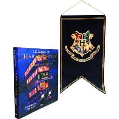 Harry Potter e o Prisioneiro de Azkaban Ilustrado 1ª Ed + Bandeira R$31