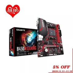 Placa mãe - Gigabyte b450m gaming - R$414